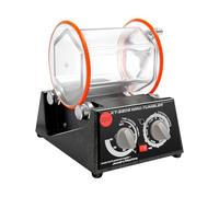 MEHOOSPVN Tambor de pulido para joyas, 3 kg, vaso rotativo, pulidor de superficies, 60 W, pulido de joyas, vaso giratorio de tiempo ajustable y 5 revoluciones, pulidor de bolas para piedra, bricolaje
