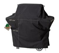 Mehr Garten Funda Barbacoa Trapezoidal 137x62x117 cm, Oxford 600D | Impermeable, resistente a los rayos UV y al desgarro, para barbacoa de gas con cordón de ajuste