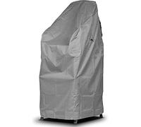 Mehr Garten Funda Protectora para sillas apilables/Plegables | 68 x 98 x 110/150 cm | Poliéster Tejido Oxford 600D, Color: Gris