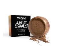 Mehron Makeup Artist Pigment - Pigmentos metálicos FX en polvo para rostro y cuerpo, sombra de ojos y delineador de ojos (bronce)