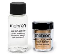 Mehron Metallic Powder con Mixing Liquid - Gold (5 gr/30 ml)
