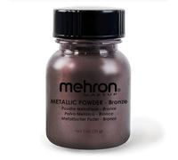 Mehron Metallic Powder Pigmentos para rostro y cuerpo 28 g, Bronze | Pigmentos metálicos sueltos para sombra de ojos y delineador. Se mezclan con Mixing Liquid para un color líquido intenso