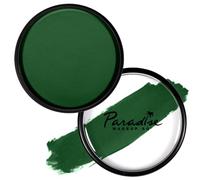 Mehron Paradise Makeup AQ Pintura facial y corporal 40 g, Dark Green | Se activa con agua, acabado mate, con aloe vera y manteca de cacao. Para escenario y pantalla, SFX, cosplay y Halloween