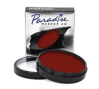 Mehron Paradise Makeup AQ Pintura facial y corporal 40 g, Red | Se activa con agua, acabado mate, con aloe vera y manteca de cacao. Para escenario y pantalla, SFX, cosplay y Halloween