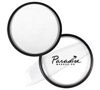 Mehron Paradise Makeup AQ Pintura facial y corporal 40 g, White | Se activa con agua, acabado mate, con aloe vera y manteca de cacao. Para escenario y pantalla, SFX, cosplay y Halloween