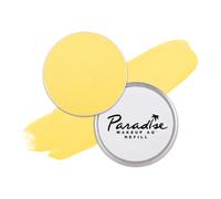 Mehron Paradise Makeup AQ Pintura facial y corporal 7 g, Pastel Yellow | Se activa con agua, acabado mate, con aloe vera, aceite de aguacate, pepino, hierba limón y manteca de cacao