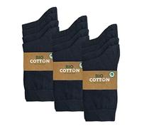 mehrstrumpf 8/12 pares de calcetines de algodón 100% orgánico para niños y niñas sin costura (modelo: Biolivia), 23-26