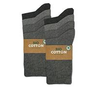 mehrstrumpf 8/12 pares de calcetines para niños 100% de cultivo orgánico para niños y niñas sin costura (modelo: Biolivia), 8 Pares (Multi-Gru), 35-38