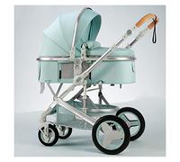 MEHWSUR Cochecito De Bebé Plegable Cochecitos for Bebés,Cochecito for Niños Pequeños Antichoque Carro Infantil con Toldo Ajustable,Cochecito De Moisés Reversible for Recién Nacidos (Color : Blauw)