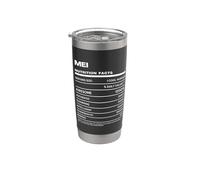 Mei Datos de Nutrición Nombre Gracioso Vaso térmico de acero inoxidable de doble pared