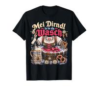 Mei Dirndl Is in da Wasch Funny Oktoberfest Cita Alemana Camiseta