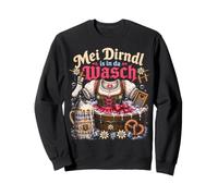 Mei Dirndl Is in da Wasch Funny Oktoberfest Cita Alemana Sudadera
