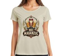 MEI Traje a medida Oktoberfest Bierkrug Tracht Damen T-Shirt, naturaleza, XXL