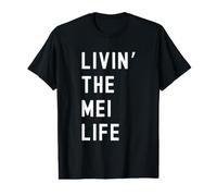 Mei viviendo la Vida de Mei Nombre Divertido Camiseta gráfica económica