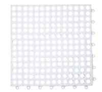 MEIBAOGE 1/5/10 unidades de alfombrillas entrelazables huecas hidrofóbicas antideslizantes para el hogar, tamaño del producto: 30 x 30 cm, blanco, 1 unidad