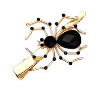 MEIBAOGE 1 juego de horquillas para el pelo con diseño de calavera de araña, para mujeres y niñas