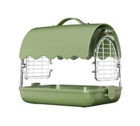 MEIBAOGE 1 juego de jaulas de pájaros para canarios, loros, viajes, jaula transparente, jaula de observación de pájaros, accesorios para amantes de los pájaros