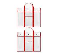 MEIBAOGE 2 bolsas de almacenamiento prácticas para pósteres para artistas y profesores, estuche grande para obras de arte, soporte de almacenamiento