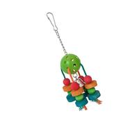 MEIBAOGE 5 piezas de loros masticables duraderos loros mordeduras juguete colorido jaula pájaros para periquitos y africanos