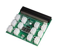 MEIBAOGE 6pin BTC Eth ZEC Mining GPU/PSU Adaptador de Placa de ruptura de Fuente de alimentación 12V Soporte hasta 1600W, Tarjeta adaptadora-Verde