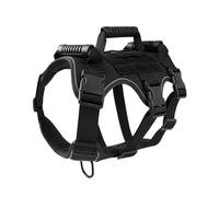 MEIBAOGE Arneses tácticos para perros, chalecos de nailon de durabilidad, arneses militares para entrenamiento y actividades al aire libre