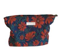MEIBAOGE Bolsa de almacenamiento de maquillaje funcional, práctica funda de aseo de viaje, impermeable, organizador de cosméticos para viajes o uso diario, Red, Width 27cm*Height 18cm