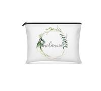 MEIBAOGE Bolsa de maquillaje de mano para artículos de tocador, organizador de viaje, práctica bolsa de almacenamiento para novia, para uso diario, Neceser D, como se muestra
