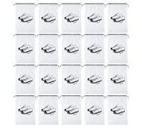 MEIBAOGE Bolsas para zapatos, paquete de 20 bolsas de almacenamiento mate con cordón para organizar el calzado