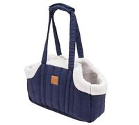 MEIBAOGE Bolso de mano para mascotas, bolsa de transporte para gatos, suave, de gran capacidad, con correa, transpirable, bolsa de turismo para mascotas
