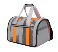MEIBAOGE Bolso de mano para mascotas, bolsa de transporte para gatos, suave, de gran capacidad, con correa, transpirable, bolsa de turismo para mascotas