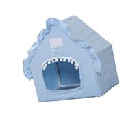 MEIBAOGE Cama de tienda de campaña para conejos, cómoda escondite para mascotas, cueva lavable, nido de animales pequeños para mascotas, seguro y relajante hogar