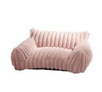 MEIBAOGE Cama para mascotas con cojín de lujo, sofá suave, hermosa cama para acurrucarse, sofá para perro, lujoso nido de cojín