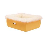 MEIBAOGE Cama para mascotas con cojín desmontable, nido suave, hermosa cama gruesa de pelo largo, sofá para perro, cojín desmontable