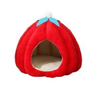 MEIBAOGE Casas de gatos con forma de calabaza, cama de algodón para invierno, refugio cálido y cómodo, durabilidad y perros pequeños
