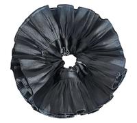 MEIBAOGE Coleteros grandes para el pelo para mujer, con banda elástica, perfectos para personas a la moda, ver tabla de tallas, color negro