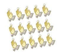 MEIBAOGE Colgante de mano rezando artesanal, llavero de mano de oración, símbolo para amuletos individuales, 4.3x2.8cm, Zinc