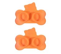 MEIBAOGE Comedero doble para perros con ventosa para perros 2 en 1 para alimentos húmedos y secos, golosinas, fácil de lavar