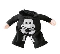 MEIBAOGE Disfraz de perro para perros pequeños a grandes, abrigo de esqueleto de Halloween, ropa de primavera para perros para uso al aire libre