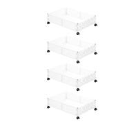 MEIBAOGE Estante de altura ajustable movible que ahorra espacio para organización de dormitorio, soporte de acero al carbono resistente