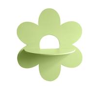 MEIBAOGE Estante flotante de pared con diseño de flores para decoración del hogar, soportes de almacenamiento fáciles de instalar