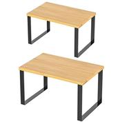 MEIBAOGE Estantes de cocina de metal expandibles, solución de almacenamiento de cocina, organizadores de estantes de metal y mostrador eficaces