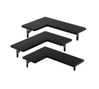MEIBAOGE Estantes flotantes de almacenamiento de esquina, estante de pared esquinero, estantes flotantes de madera únicos para un almacenamiento eficiente