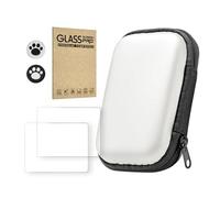 MEIBAOGE Funda para consola de juegos y película templada para R36S/R35S/RGB20S, bolsa de transporte de protección completa para consola de juegos y accesorios