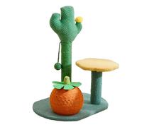 MEIBAOGE Gatito rascador para gatos, bonito colgante peludo de sisal, cuerda de sisal, juguete masticable para interiores