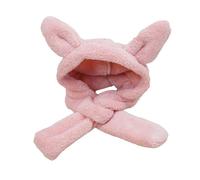 MEIBAOGE Gorro de forro polar cálido con capucha para perros y gatos pequeños, gorro de invierno cálido de forro polar protector de orejas para mascotas, sombrero de fiesta