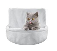 MEIBAOGE Hamaca de felpa para gatos, hamaca grande para colgar, cama cálida para mascotas, para invierno, desmontable y lavable a máquina