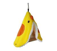 MEIBAOGE Hamaca para pájaros, tienda de campaña para loros, suministros de conure, manta peluda para loros pequeños, juguete