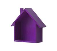 MEIBAOGE Houses - Estante de pared de madera resistente para decoración del hogar con estilos elegantes, almacenamiento portátil para uso doméstico