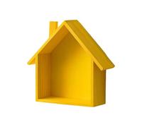 MEIBAOGE Houses - Estante de pared de madera resistente para decoración del hogar con estilos elegantes, almacenamiento portátil para uso doméstico