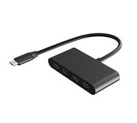 MEIBAOGE Hub USB C de 4 puertos tipo C, divisor de transferencia de datos, solo 5 Gbps, aleación de aluminio, ligero, para laptop, escritorio, teléfono, tableta